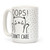 LookHUMAN Oops I Don't Care Cat White 15 Ounce Ceramic Coffee Mug