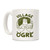 LookHUMAN Village Ogre White 11 Ounce Ceramic Coffee Mug