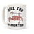 LookHUMAN Roll For Intimidation White 15 Ounce Ceramic Coffee Mug