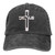RNFENQS Embroidered Christian Jesus Cross Baseball Caps Distressed Dad Hat for Men Women Black