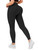 Black Workout Leggings for Women High Waisted Leggings Butt Scrunch Booty Lifting Tummy Control Seamless Compression Thick Gym Leggings Womans Yoga Running Squat Proof Pants Clothes Sportswear