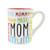 Enesco Our Name is Mud Mom Languages Coffee Mug, 16 Ounce, Multicolor