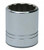 Williams STM-1215 1/2 Drive Shallow Socket, 12 Point, 15mm