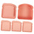 RORPOIR 4pcs Boxes Sandwich Box Fridge Fresh Keeper Reusable Sandwich Containers Cake Slice Container Take Out Food Containers Bread Toast Container Hot Dog Fruit Child