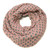 Bowbear Two Tone Warm Winter Knit Infinity Scarf, Pink & Gray