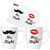 BRUBAKER Coffee Mug Set 'Mr. Right & Mrs. Always Right' - 2 Ceramic Mugs in Gift Box with Gift Card