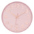 Lumuasky Pink Wall Clock 12 Inch Modern Battery Operated Silent Non-Ticking Decorative Clock for Living Room Bedroom Kitchen Office Classroom School Decor