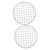 Yardwe 2pcs BBQ Mesh Cross Wire Cooling BBQ Grilling Mat Cooling Racks for Cooking and Baking Bread Cooling Rack Camping Grill Rack Grill Mesh Mat Oven Rack Grid Stainless Steel Grate