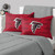 FOCO Atlanta Falcons NFL Team Color Big Logo Standard 2 Pack Pillowcases