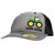 John Deere 3D Rubber Tractor Print Toddler Baseball Hat Cap-Charcoal-One Size