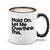 shop4ever Hold On. Let Me Overthink This. Ceramic Coffee Mug Cup, Funny Mug with Sayings 11 oz. (Black Handle)