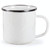 Golden Rabbit Enamelware - White on White Texture Pattern - 12 Ounce Mug