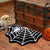 Good Haus Halloween Bath Rug for Bathroom Spider Web Bath Mat Bat Doormat Non Slip Cute Rugs for Kitchen Bedroom Holiday Outdoor Bedroom (Spider Web)