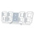 BUZHI Alarm Clock Digital Alarm Clock 3D LED Digital Wall Clock Time Date erature Display Brightness Adjustable