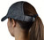 C.C Ponycap Messy High Bun Ponytail Adjustable Glitter Mesh Trucker Baseball Cap, Stretch Black