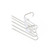 YARNOW S-Shaped Trouser Rack Open Ended Hanger Pants Folding Hangers Folding Clothes Rack Open Ended Pant Hangers Trouser Hanger Slacks Hangers White Unisex Shirt Stainless Steel Material