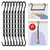 UniqNest 24 Pack Magic Hangers Space Saving Hangers for Clothes - 5 Holes Plastic Closet Hangers Space Savers, Closet Organizers and Storage, Cascading Hangers for Dorm Room Essentials