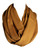 Etwoa Solid Brown Satin Infinity Scarf Circle Loop Scarf