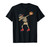 Baseball Player Catcher Pitcher with Mitt Dabbing Skeleton T-Shirt