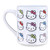 Silver Buffalo Sanrio Hello Kitty Faces and Bows Pattern Ceramic Coffee Mug, 14 Ounces