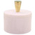 KC KULLICRAFT White Marble Salt and Pepper Cellar Box with Lid and Brass Knob, 3 Inch