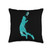 Shuttlecock Badminton Sets for Backyards Badminton Splash Player Shuttlecock Team Badminton Net Throw Pillow, 16x16, Multicolor