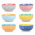 Selamica Ceramic Dipping Bowls Small Dip Bowl 3 inch Soy Sauce Dish Set, 2.7 oz Mini bowl for Side Dish, Appetizers, Sushi, BBQ, Set of 6, Assorted Colors