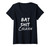 Womens Batshit Crazy Funny Crazy Quote V-Neck T-Shirt