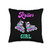 Inline Skating Rollerblading Inliner Roller Blades Girl Inline Skating Roller Blades Derby Skater Sport Throw Pillow, 16x16, Multicolor