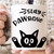 Cat Coffee Mug | Funny Stay Pawsitive Kitty Cup Ceramic Microwave and Dishwasher Safe