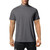 Mens Fashion Mock Turtleneck Short Sleeve T-Shirts Slim Fit Lightwight Basic Tops Thermal Pullover Undershirt Dark Grey