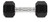 Weider 10 Lb. Rubber Hex Dumbbell, Black