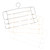 OKUMEYR 3pcs Pants Storage Rack Space Saving Pants Hangers Clothes Drying Rack Pants Storage Hanger Trousers Hanger Multi-Functional Pants Rack Multi-Layer Hangers Pp Hanger Rack Household