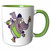 3dRose Dooni Designs Random Toons - Cute Elephant on Roller Blades - Mugs (mug_103909_7)