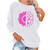 TUNUSKAT Womens Fall Fashion Crewneck Sweatshirt 2023 Pink Sunflower Graphic Pullover Tops Casual Raglan Long Sleeve Shirts