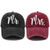Mr and Mrs Hats for Men Women, Bride Groom Hat Embroidered Adjustable Baseball Cap Newlywed Honeymoon Wedding Gifts for Couples