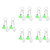 BESPORTBLE 10 pcs Badminton Keychain Retirement Gifts Keychain Camping Accessories Cute Key Chains Badminton Pendant Keychain Sports Keychain Badminton Figurine Plastic Tennis Racket Lucky