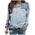 TUNUSKAT Womens Floral Print Crewneck Sweatshirt 2022 Fashion Long Sleeve Tops Casual Pullover Fall Lightweight Sweatshirt