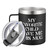 COMOOO Gifts For Men Women, My Favorite Child Gave Me This Mug Coffee Tumbler with Handle for Mother and Father, 14oz Stainless Steel Coffee Mug Gift for Christmas, Birthday, Parents, Dad, Mom