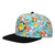 Bioworld Pokemon Characters AOP Youth Light Blue Snapback Cap Bioworld Pokemon Characters AOP Youth Light Blue Snapback Cap