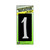 Hy-Ko House Number Reflective 1 Colonial White 3-1/2'