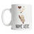 Personalized Sloth With Hearts Mug - Custom Sloth Name Coffee Mug (15oz)