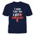 FanPrint Illinois Fighting Illini T-Shirt - Play Like A Girl ^ Soccer ^ Team - Youth Tee/Navy/M
