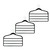 iplusmile 3pcs Non-Slip Pants Hanger Black Hangers Metal Clothes Hangers Layered Hangers Multiple Pants Hanger Plastic Clothes Hangers Pants Hanging Racks Flocking Non-Slip Hanging Trousers