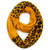 C.C Exclusives Solid Color Ribbed Infinity Scarf with Leopard Pattern Cuff (SF-80) (Mustard)