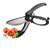 Salad Scissors for Chopped Salad,9inch Kitchen Salad Scissors,2-in-1 Kitchen Scissors,multifunction Double Blade Salad Chopper for Lettuce Fruits,D
