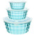 Luxshiny 3pcs Salad Mixing Bowl With Lid Set, Clear Nesting Bowls Meal Prep Bowls Stackable Bowls With Lids Plastic Nesting Bowls For Meal Prep Storage