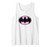 DC Comics Batman Pink Background Bat-Symbol Chest Logo Tank Top