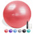 Exercise Ball, Yoga Ball Balance Pilates Anti-Burst with Pump Stability Fitness Ball Birthing Chair for Workout Core Training Office Home Gym Physical Therapy Pregnancy (65cm, Red)