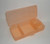 Tupperware Lunch n Things Rectangular Divided Sandwich Keeper / Craft Storage Container / Multiple Uses (Orange Cream)